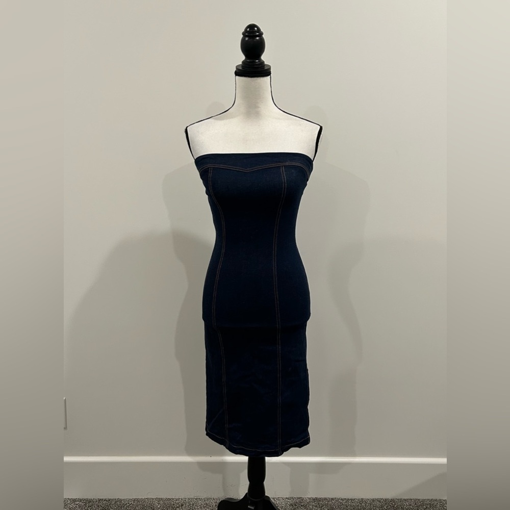 Zinc Denim Bodycon Dress
